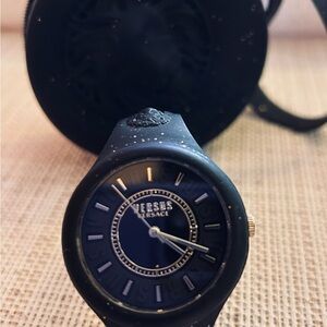 Versace Black and Gold Women's Watch